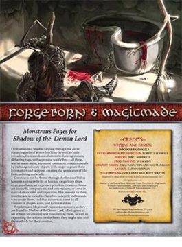 Forgeborn and Magicmade: Monstrous Pages