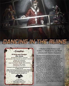 Dancing in the Ruins Adventure: Godless Role Playing Game