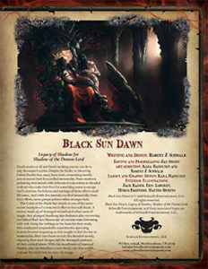 Black Sun Dawn | Legacy of Shadow | Shadow of the Demon Lord RPG