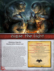 Curse the Light: Monstrous Pages for Shadow of the Demon Lord