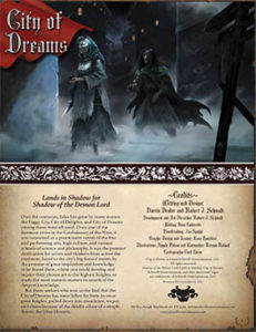 City of Dreams: Lands in Shadow for Shadow of the Demon Lord