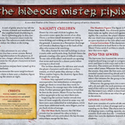 Hideous Mister Finias | A Novice Adventure for Shadow of the Demon Lord RPG