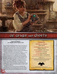 Of Gears and Ghosts | Legacy of Shadow for Shadow of the Demon Lord RPG
