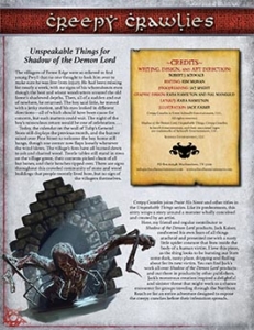 Creepy Crawlies | Unspeakable Things for Shadow of the Demon Lord