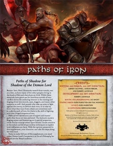 Paths of Iron | Paths of Shadow | Shadow of the Demon Lord RPG