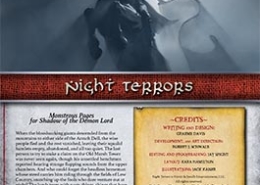 Night Terrors: Monstrous Pages for Shadow of the Demon Lord RPG