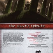 Giant's Tribute: A Master Adventure