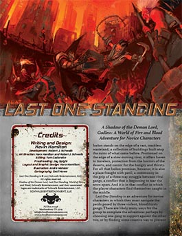 Last One Standing: A Novice Adventure for Godless