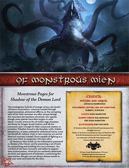 Of Monstrous Mien: Monstrous Pages