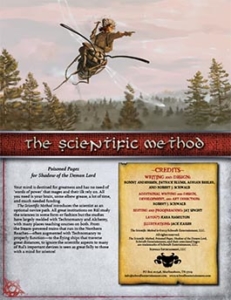 Scientific Method:: Poisoned Pages for Shadow of the Demon Lord