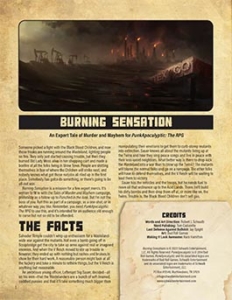 Burning Sensation | An Expert Mission for PunkApocalyptic RPG