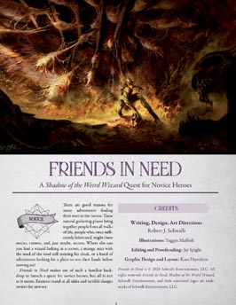 Friends in Need: A Novice Adventure for Weird Wizard