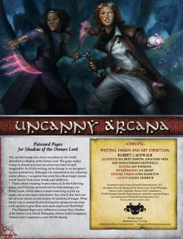 Uncanny Arcana | Poisoned Pages for Shadow of the Demon Lord