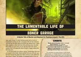 Boner Garage: A Master Tale of Murder and Mayhem for PunkApocalyptic: The RPG