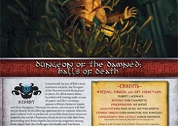 Dungeon of the Damned-Halls of Death | An Expert Adventure for Shadow of the Demon Lord