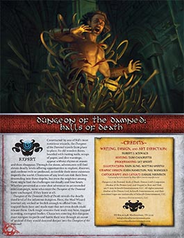 Dungeon of the Damned-Halls of Death | An Expert Adventure for Shadow of the Demon Lord