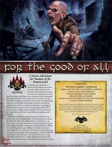 For the Good of All: A Novice Adventure in Return of the Witch King Campaign