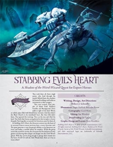 Stabbing Evil's Heart | An Expert Adventure for Shadow of the Weird Wizard